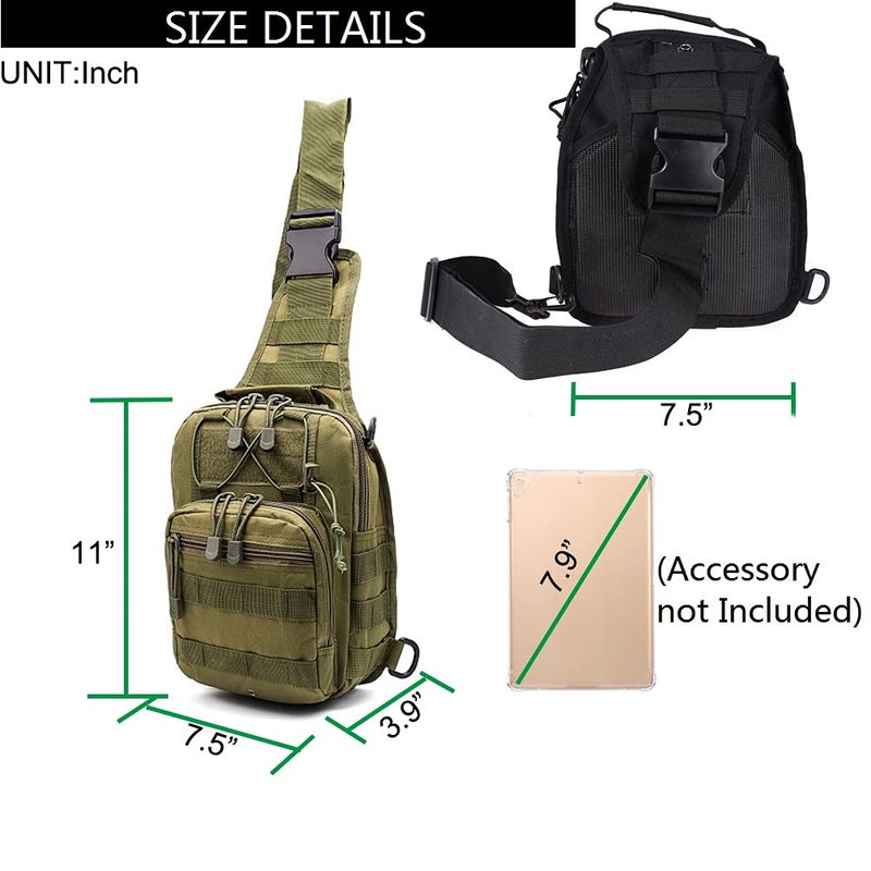 Esbuy Tactical Backpack Outdoor Shoulder Bag Satchel Sling Chest Packs Daypacks - Image 4